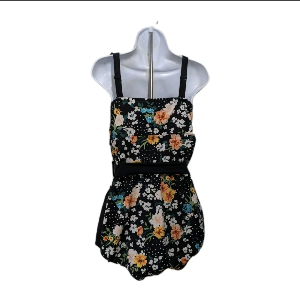 NWT Torrid 5 Wireless Bandeau Belted One Piece Swimsuit 5X 1 Pc Swim #5000